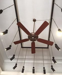 Quạt trần Bali 5 cánh gỗ Plywood Hình ảnh thực tế quạt Royal Bali