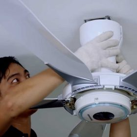 Lắp đặt quạt trần Panasonic (Nguồn: sưu tầm)