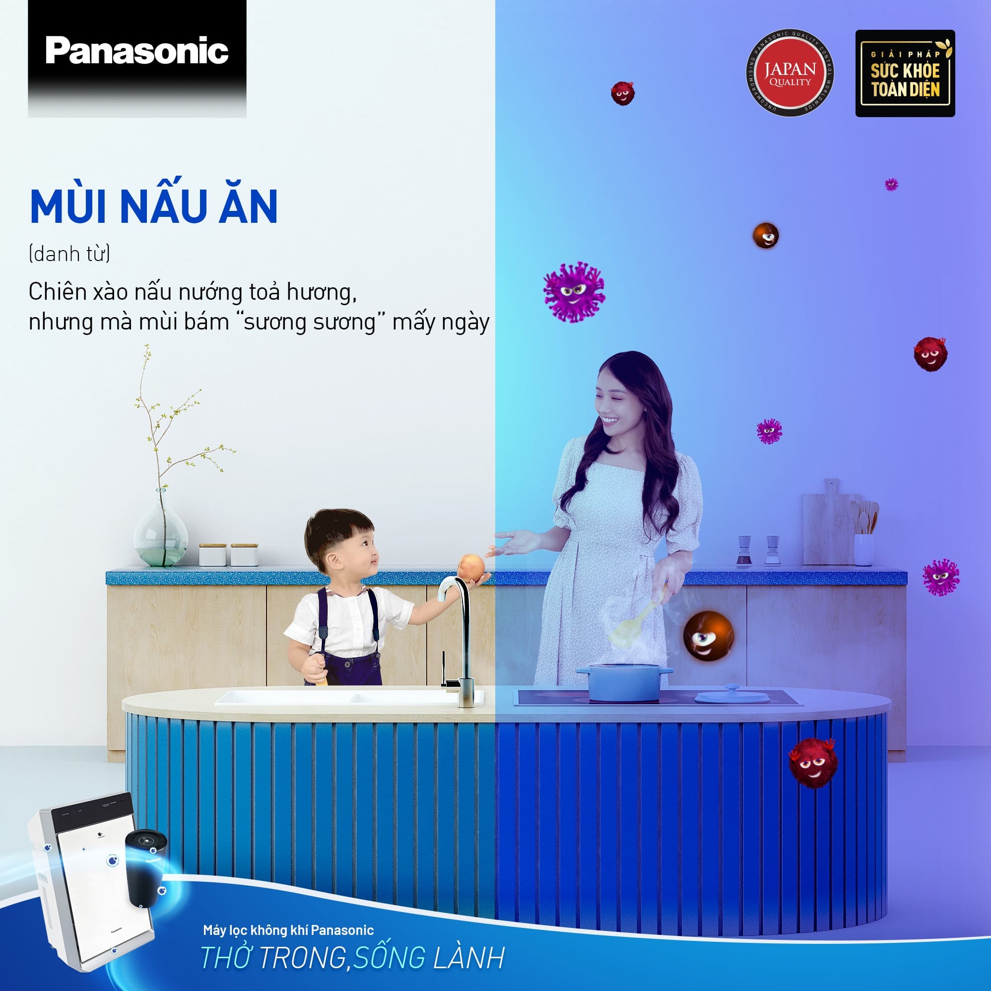 Các hoạt động vui chơi khi có máy lọc không khí: Mùi nấu ăn